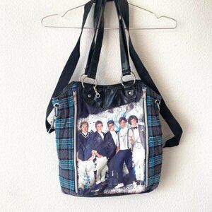 2013 One Direction Blue Plaid Shoulder Bag
